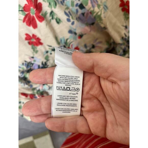 Polo Ralph Lauren Thermal Henley Dress Scattered Floral Maxi Long Sleeve XXL - Picture 8 of 11